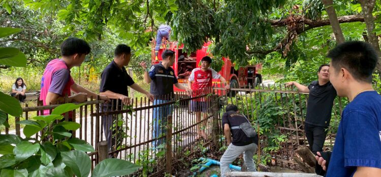 เทศบาลตำบลหนองยวง ลงพื้นที่ให้ความช่วยเหลือและแก้ไขปัญหาเหตุน้ำท่วมขังภายในบ้านเรือนของประชาชน ณ บ้านล้องเครือกวาว หมู่ที่ 5 ตำบลหนองยวง อำเภอเวียงหนองล่อง จังหวัดลำพูน