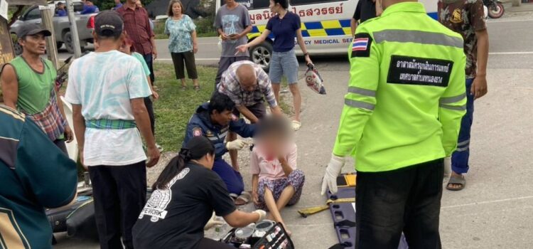เทศบาลตำบลหนองยวง ออกเหตุให้การช่วยเหลือผู้ประสบอุบัติเหตุทางถนน ณ หมู่ที่ 2 บ้านห้วยปันจ๊อย ตำบลหนองยวง อำเภอเวียงหนองล่อง จังหวัดลำพูน